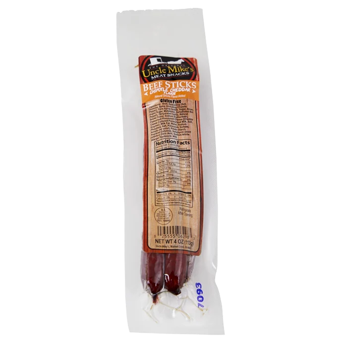 Versatile Uncle Mike’s Chipotle Cheddar Beef Sticks 4 oz. Fashionable