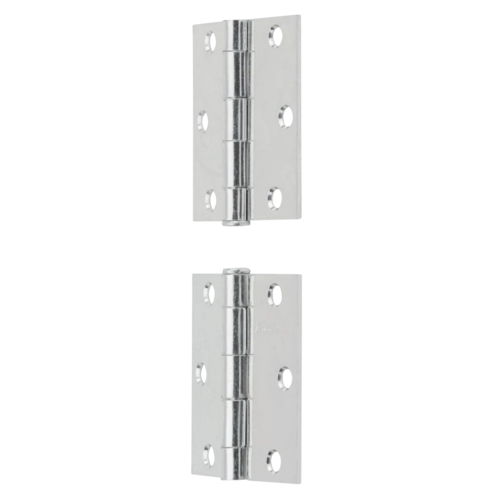 High-Grade National Hardware 3 Square Zinc Plated Steel Broad Door Hinge 2-Pack Professional