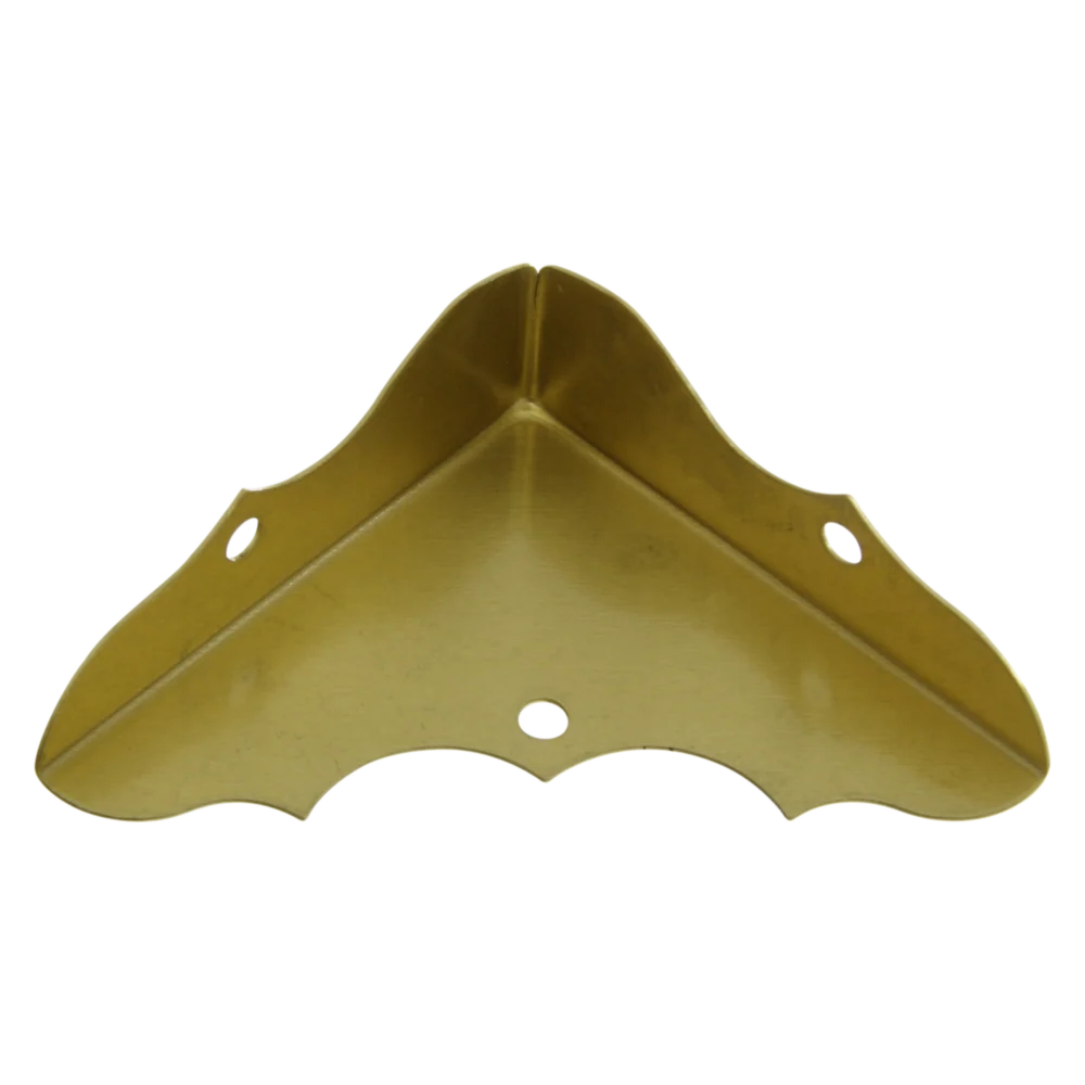 Eco-Friendly National Hardware 5 8 x 1-3 4 Brass Decorative Corner Protector 4-Count Contemporary