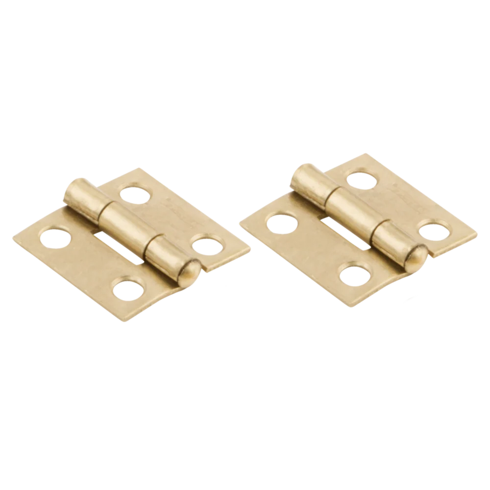 Professional National Hardware 1 Brass Tight-Pin Narrow Hinge 2 Count Traditional