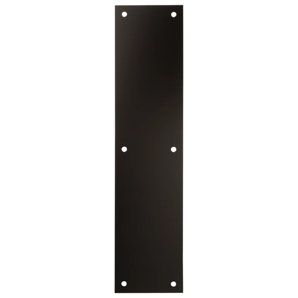 Advanced National Hardware Oil Rubbed Bronze Push Plate Traditional