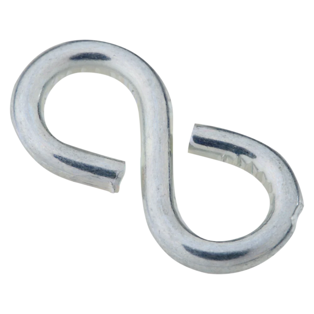 Secure National Hardware 7 8 Zinc Light Closed S Hook 8 Ct. Environmentally Friendly