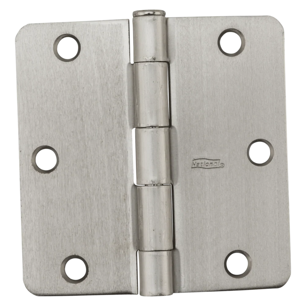 Original Design National Hardware 3-1 2 x 1 4 Radius Satin Nickel Door Hinge Exceptional
