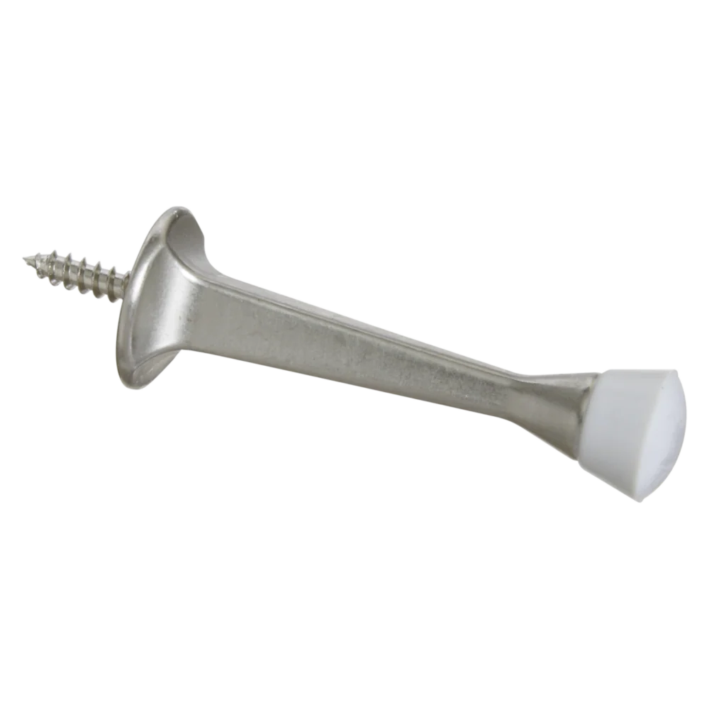 Verified National Hardware Satin Nickel Rigid Door Stop Relaxed