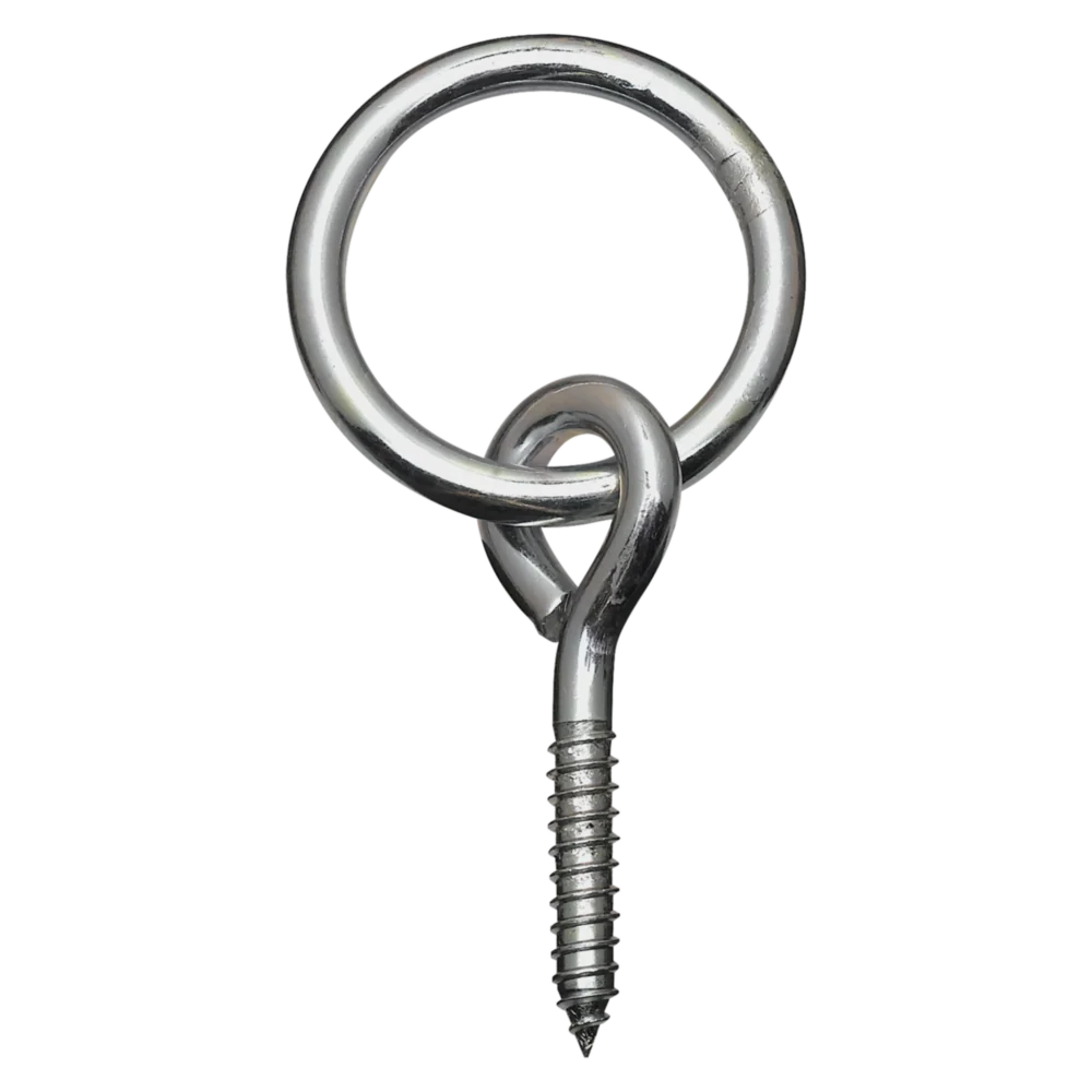 Reusable National Hardware 2 Dia. x 5 16 Thick Zinc-Plated Steel Hitch Ring with Screw Eye Expertly Made