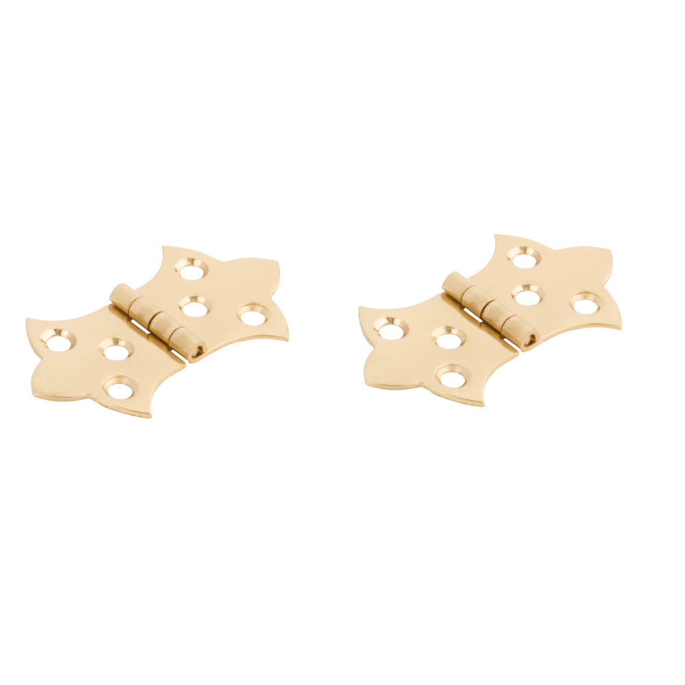 Comfortable National Hardware 1-5 16 x 2-1 4 Miniature Brass Decorative Hinge 2-Pack Fine