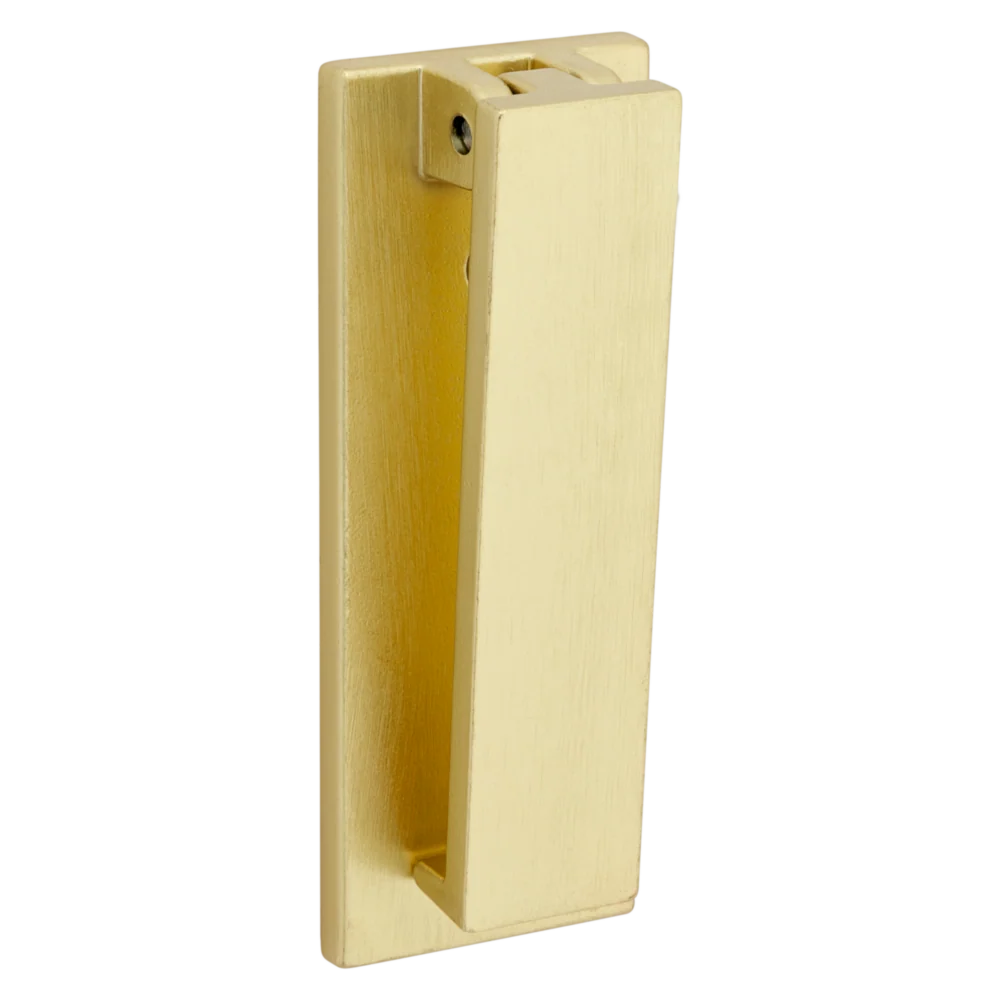 Optimized National Hardware 4-3 4 Brushed Gold Reed Door Knocker Smooth