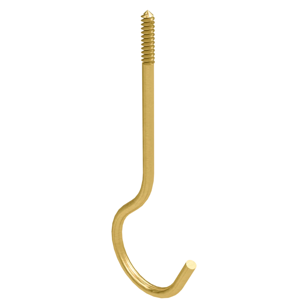 Secure National Hardware 6 Brass Ceiling Hook Official