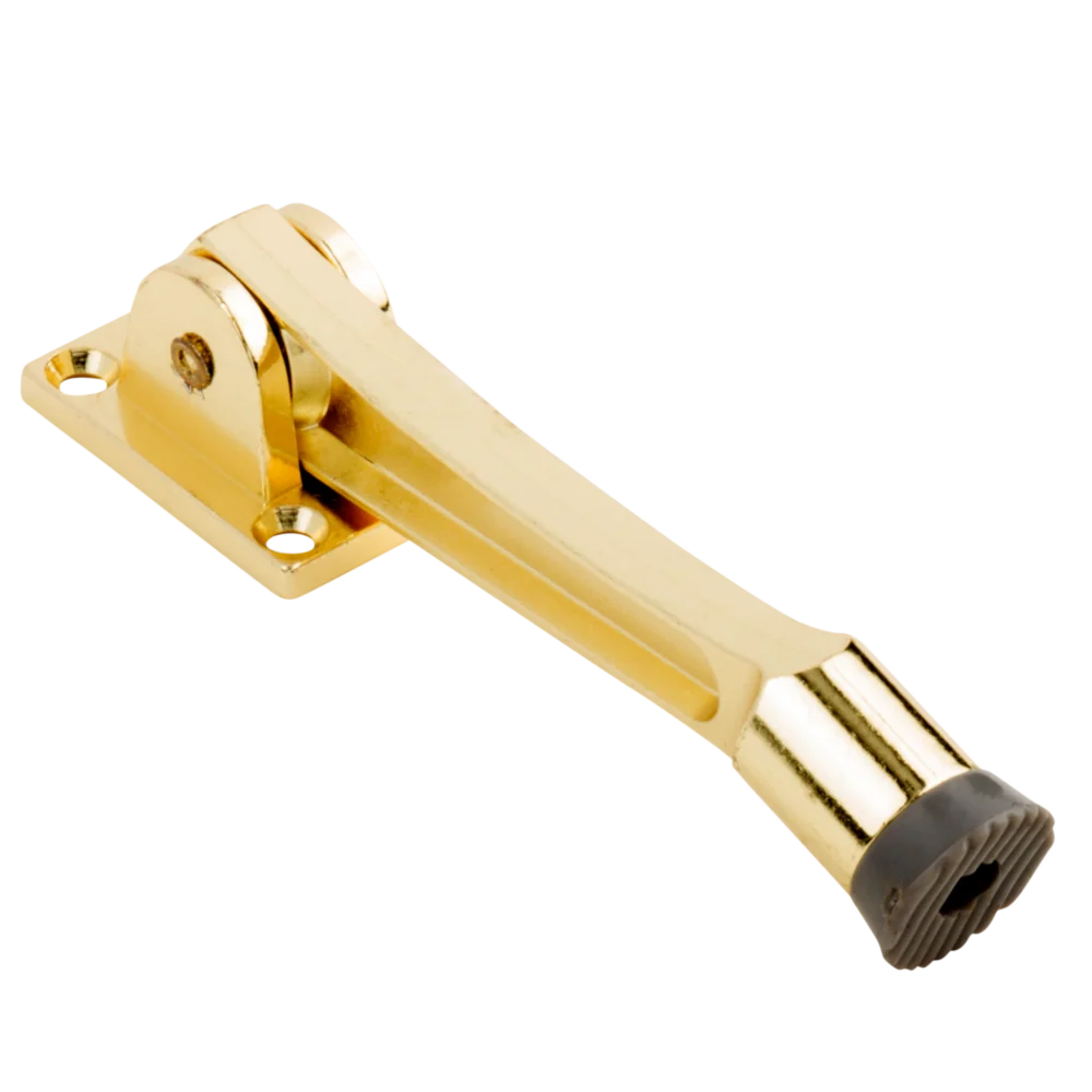 Lightweight National Hardware Brass Kickdown Door Stop Smooth