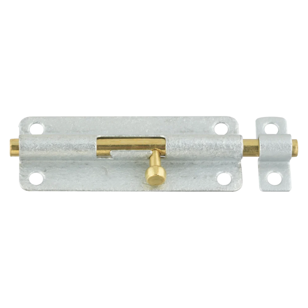 Dependable National Hardware 5 Galvanized Steel Door Barrel Bolt Natural