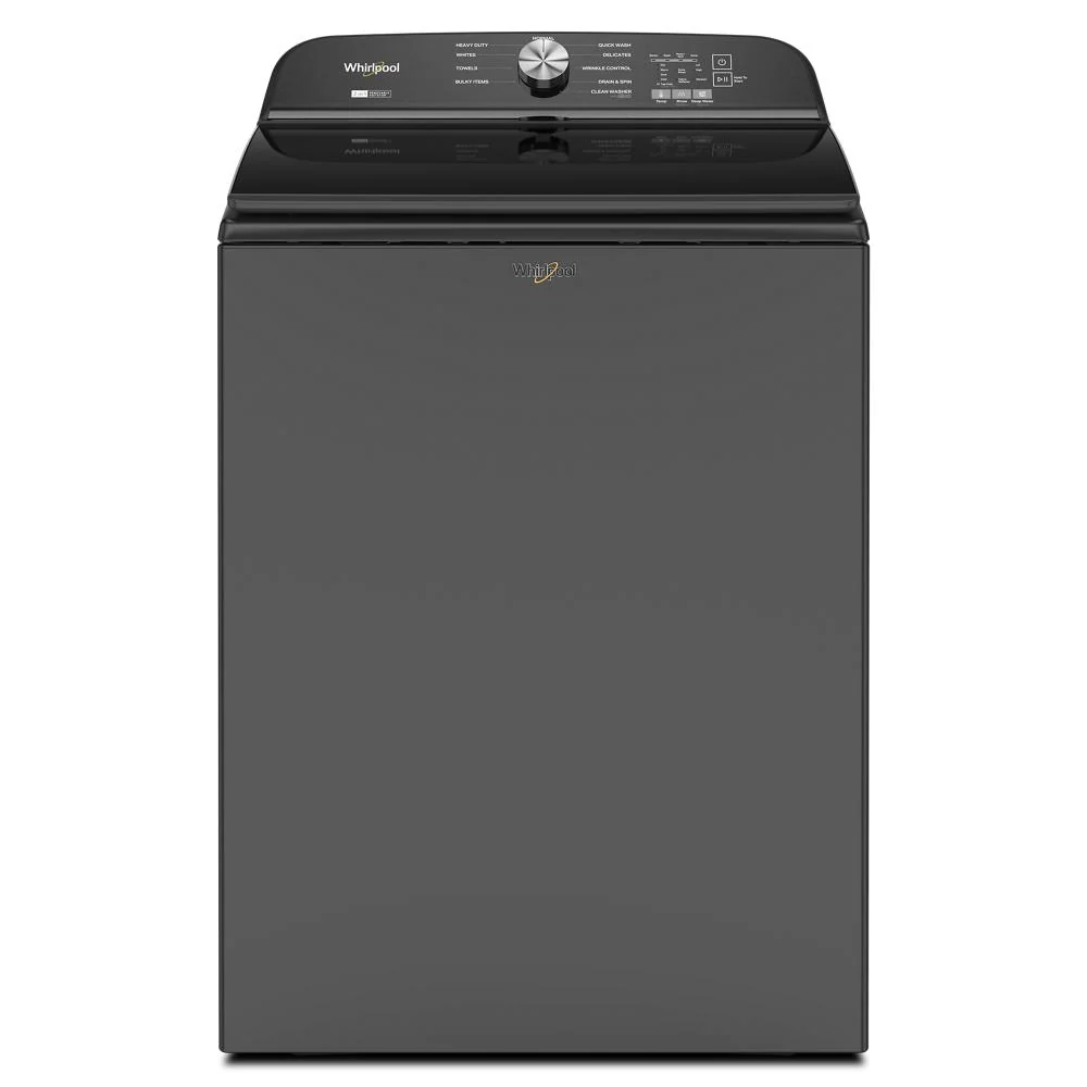 Long-Lasting 5.2-5.3 Cu. Ft. Whirlpool® Top Load Washer with Removable Agitator Premium Material