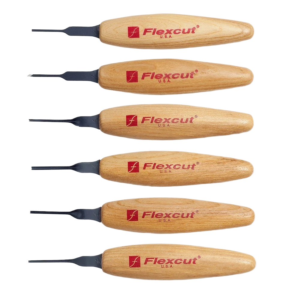 Refined Flexcut MT910 1.5mm Mixed Profile Micro Tool Set Easy-to-Use