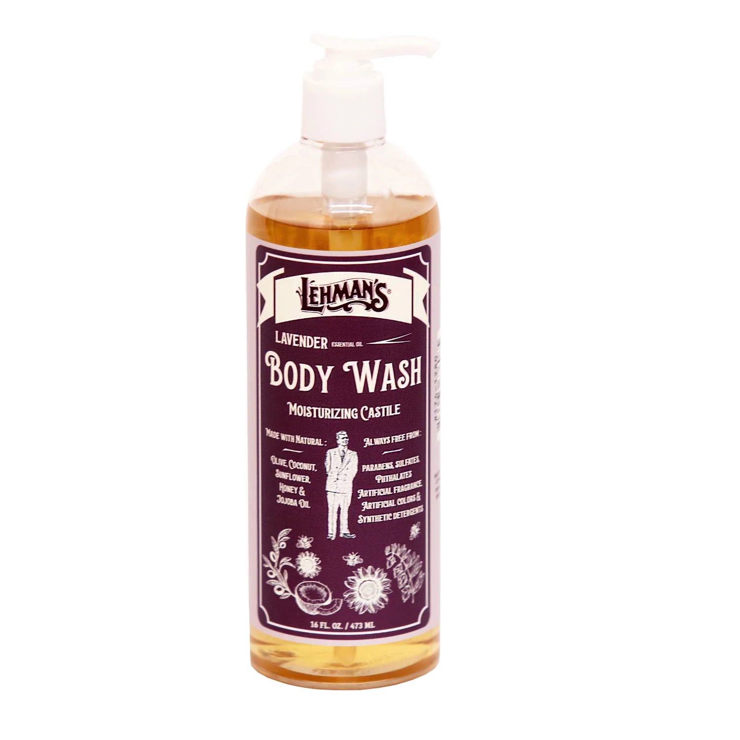 Innovative Lehman’s Castile Moisturizing Body Wash – 16 fl oz Smooth