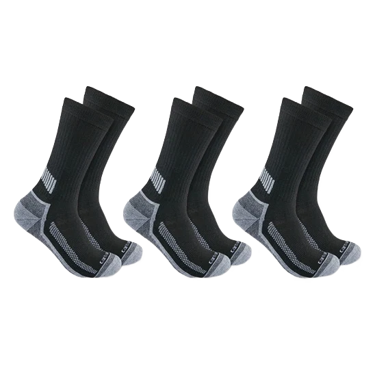 Professional Carhartt Men’s Large Force Midweight Crew Socks 3-Pk Luxury