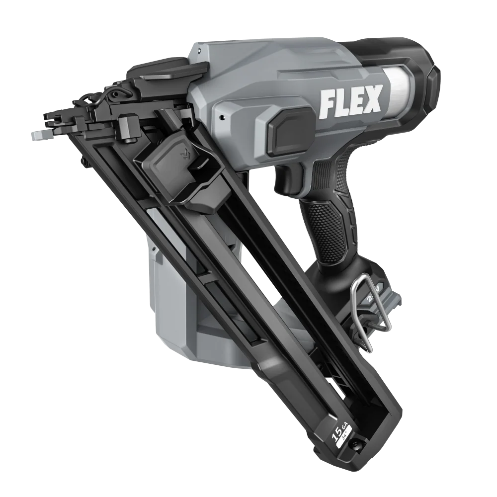 Classic FLEX 15Ga Angled Finish Nailer Tool Only Green