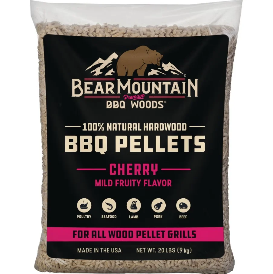 High-Quality Bear Mountain BBQ Premium Woods Cherry Wood Pellets 20 Lb Advanced
