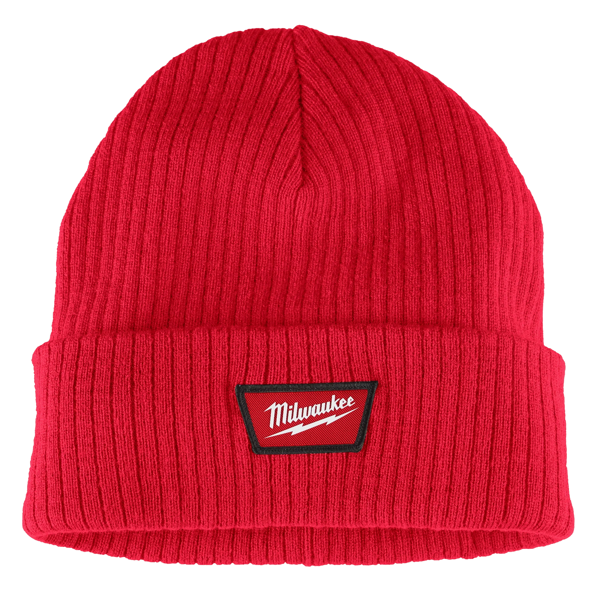 Official Milwaukee Rib-Knit Cuffed Beanie – Red Verified