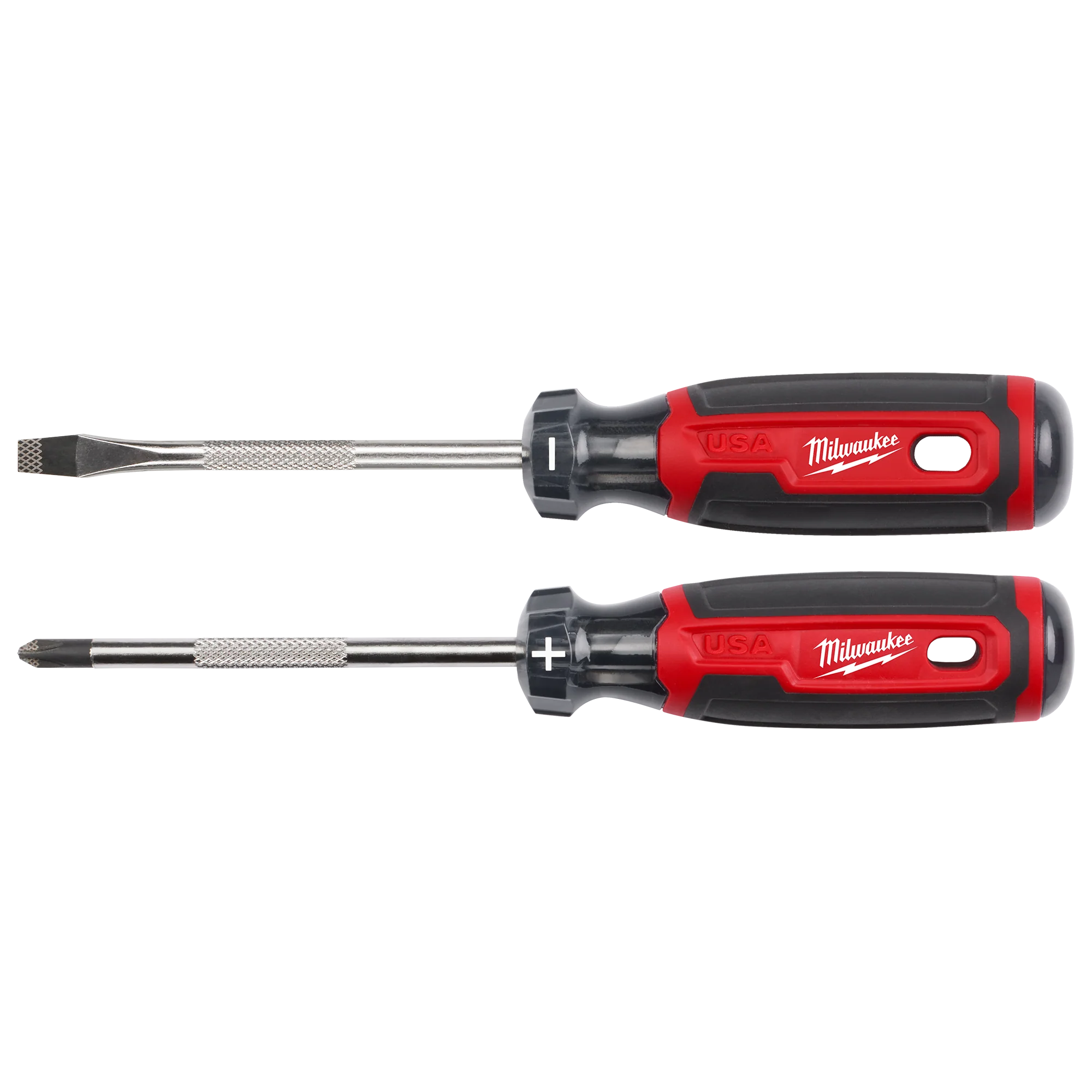 Flexible Milwaukee 2 PC. 4 Cushion Grip Screwdriver Set USA Recyclable