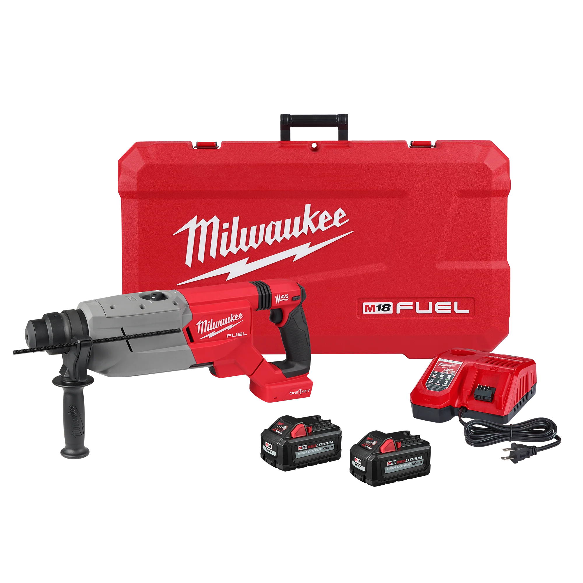 High-Grade Milwaukee M18 FUEL™ 1-1 4 SDS Plus D-Handle Rotary Hammer Kit w ONE-KEY™ Fast