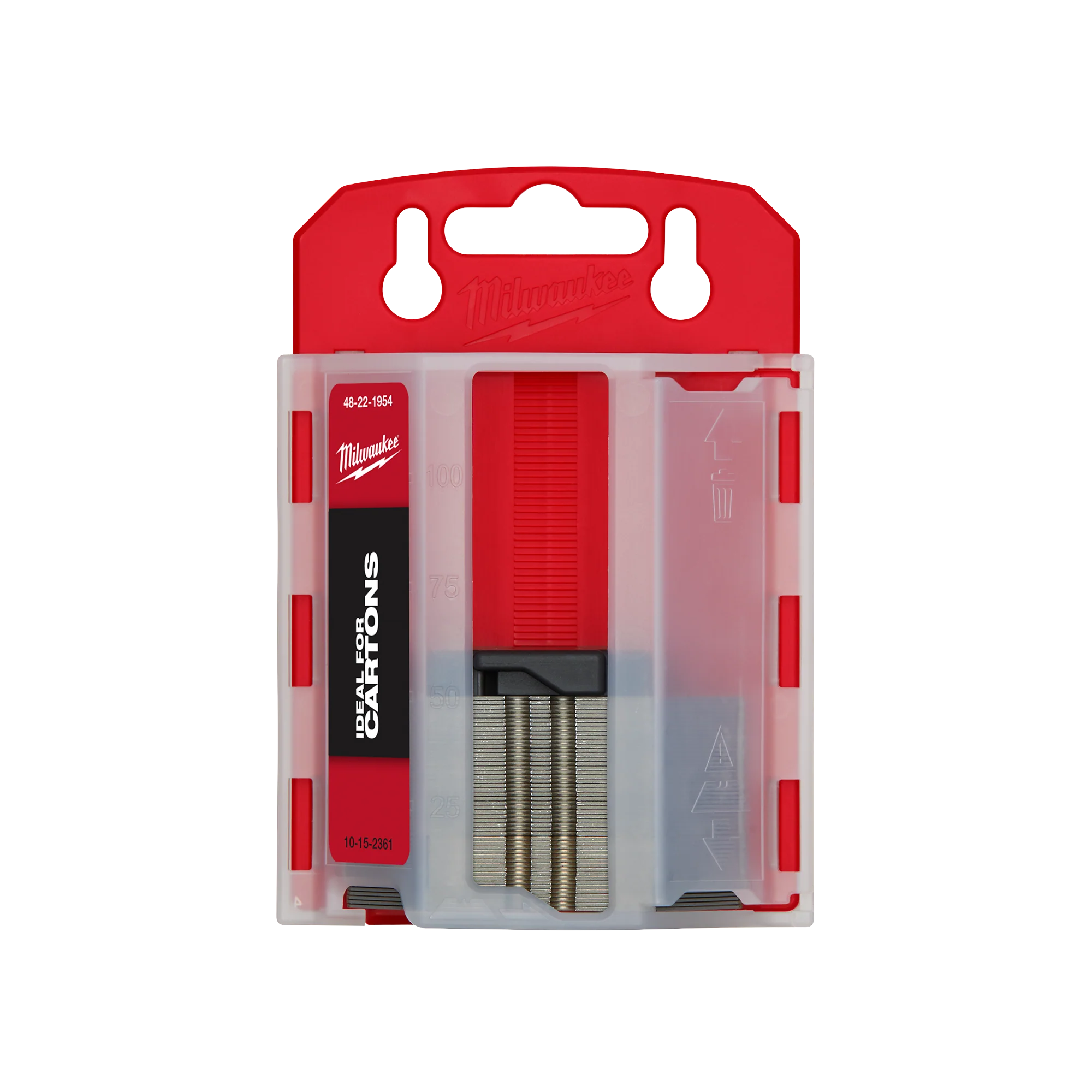 Excellent Milwaukee 50 PC Carton Utility Knife Blades w Dispenser Efficient