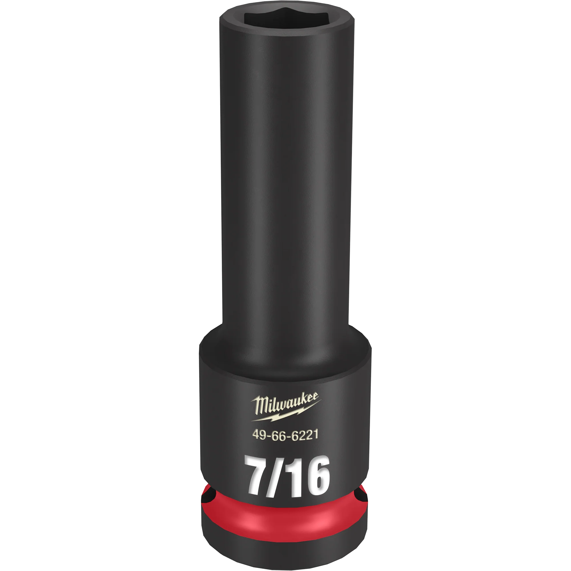 Powerful Milwaukee SHOCKWAVE™ Impact Duty 1 2 Drive 7 16 Deep 6 Point Socket High-End