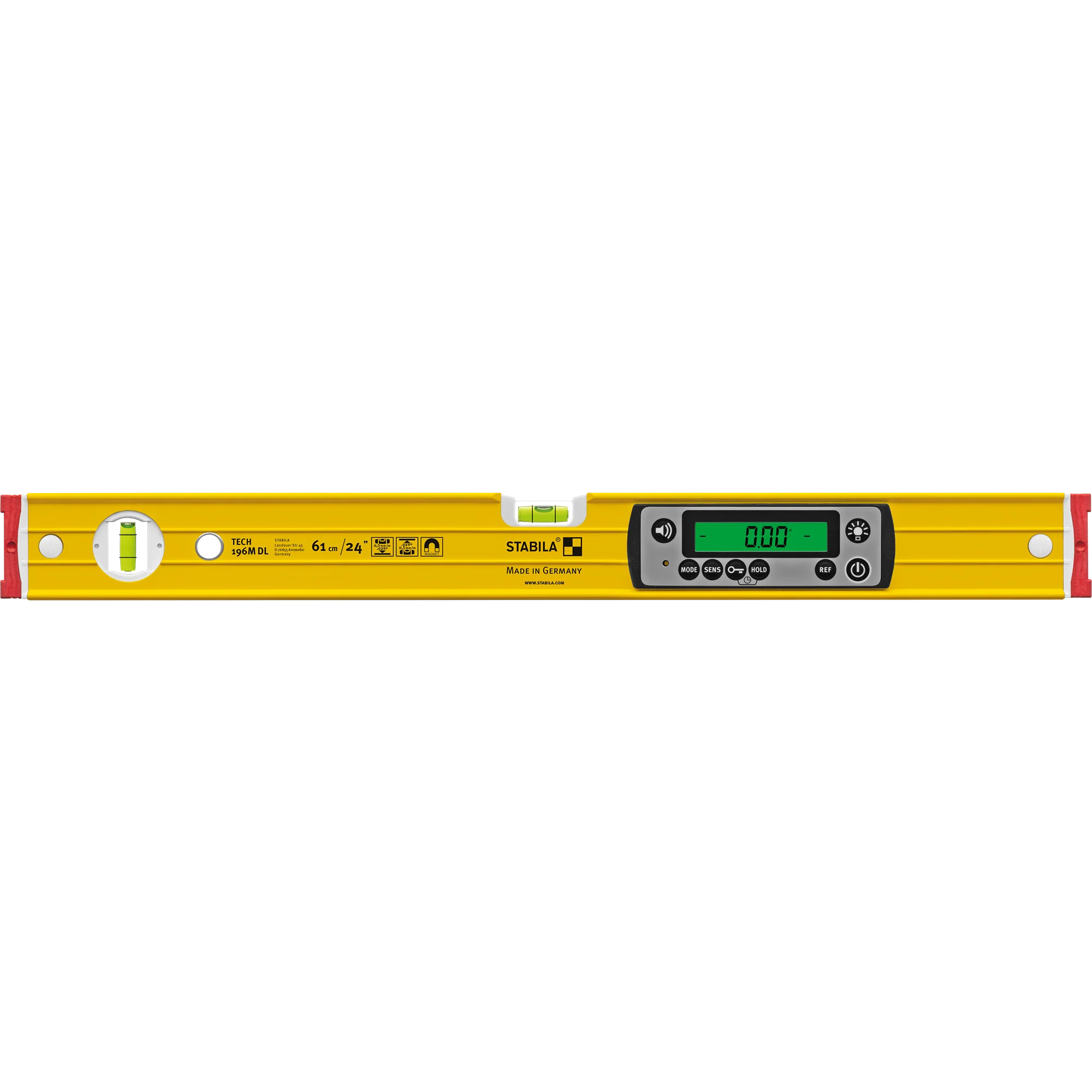 Premium Material Stabila 24 61cm TECH 196 DL Digital Spirit Level w Case Stylish