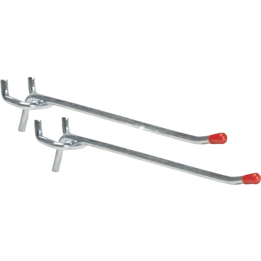 Flexible Do it 6 Inch Medium Duty Safety Tip Straight Pegboard Hooks 2-Count Contemporary