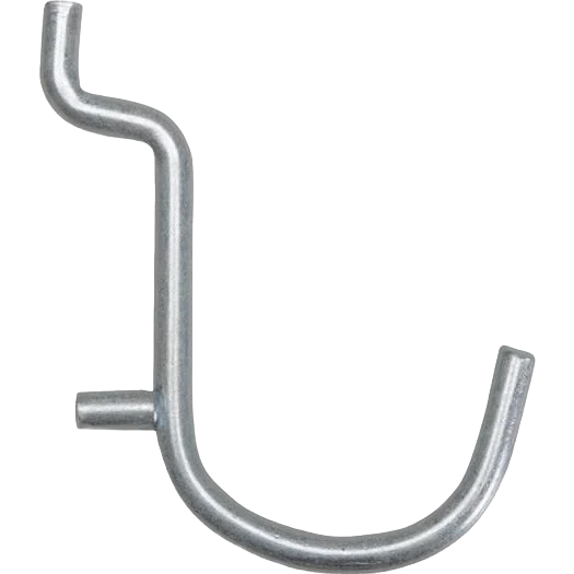 High-End Do it 1-1 2 Inch Curved Pegboard Hooks 6-Count Lightweight