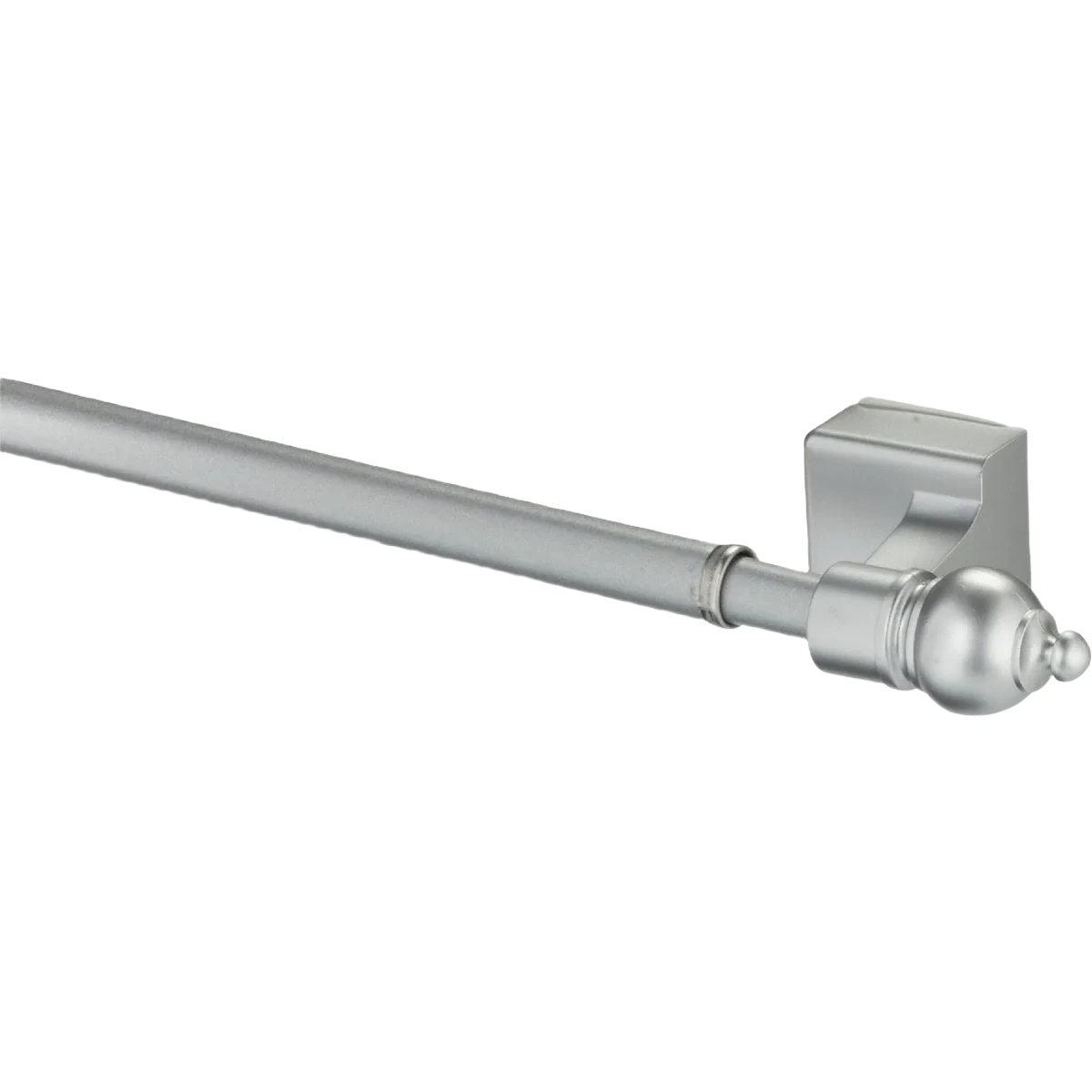 Recyclable Kenney Satin Silver Petite Magnetic Cafe Rod 16 to 28 in. Selected