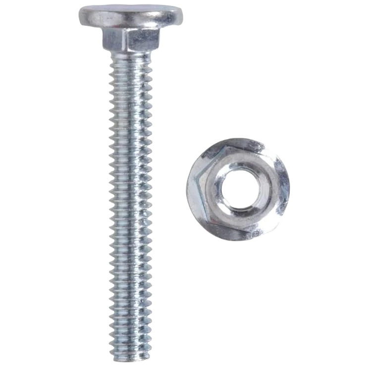Convenient Hillman 1 4 x 1-3 4 in. Carriage Bolts Nuts Zinc-Plated Powerful