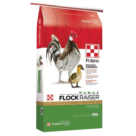 Reusable Purina Flock Raiser Crumbles Poultry Feed 50 lb. Sophisticated