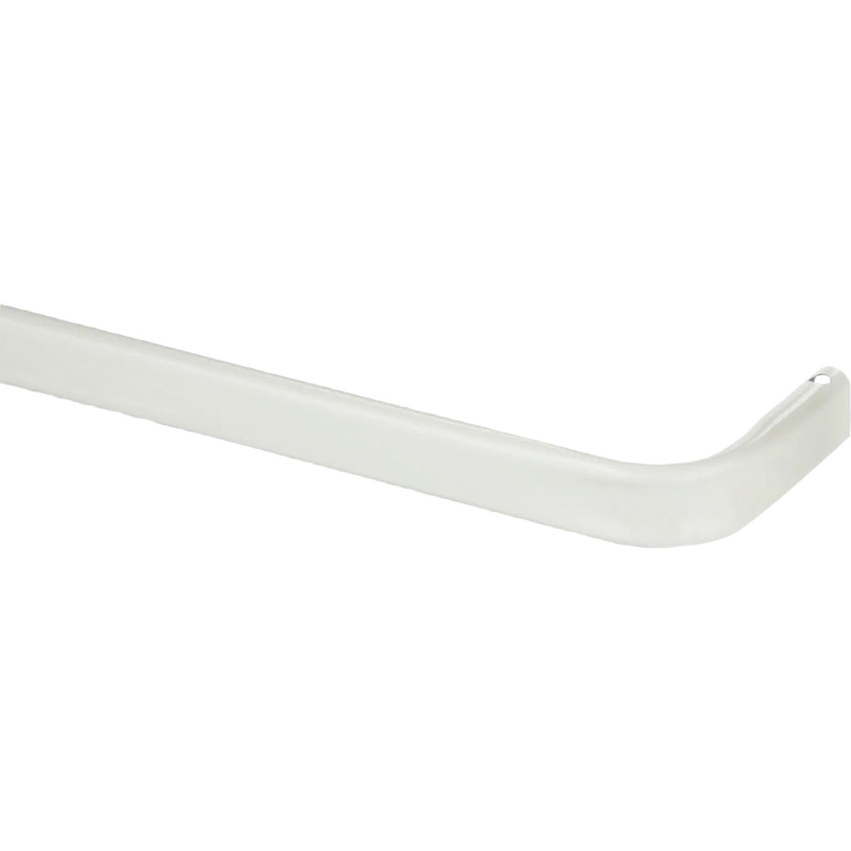 High-Grade Kenney White 2 in. Single Curtain Rod 48 to 86 in. Minimalist