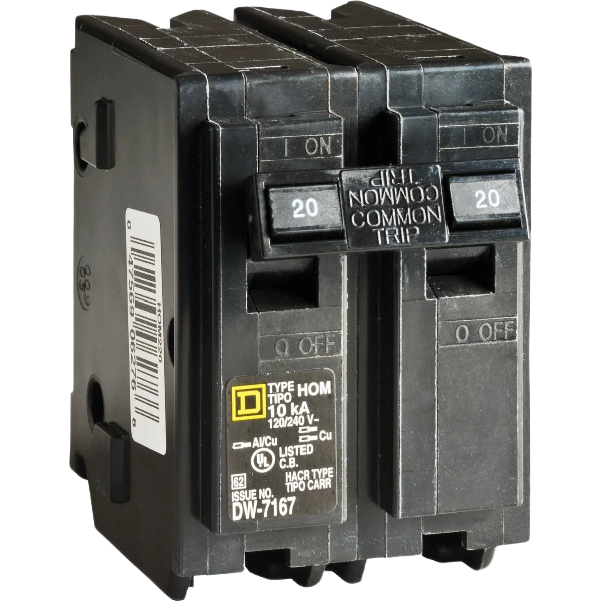 Selected Square D Homeline 20A Double-Pole Circuit Breaker High-Quality