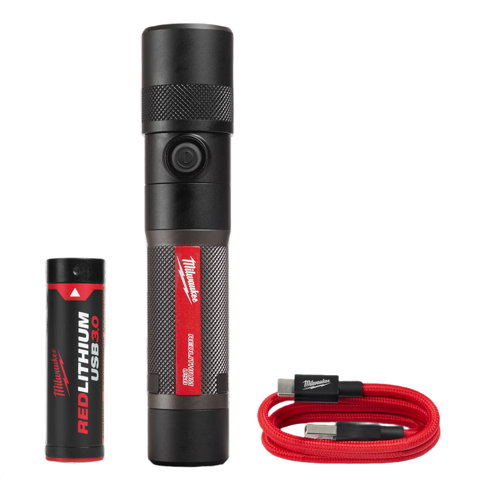 Safe Milwaukee REDLITHIUM™ 1100-lumen USB Rechargeable Twist Focus Flashlight Elite