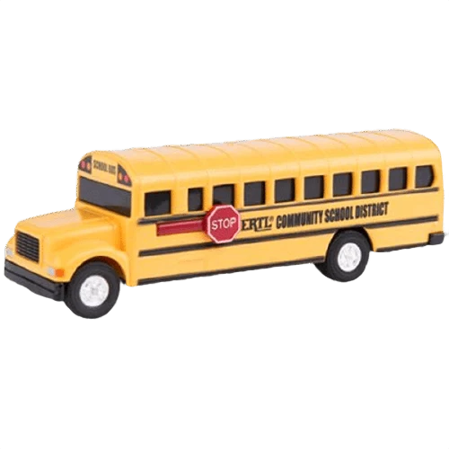 Flexible Tomy School Bus 4.3 inches High-Quality