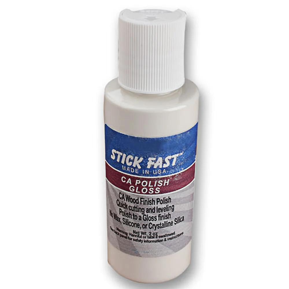 Fine Crafted Stick Fast CA Wood Polish 2 oz. Gloss High-Quality