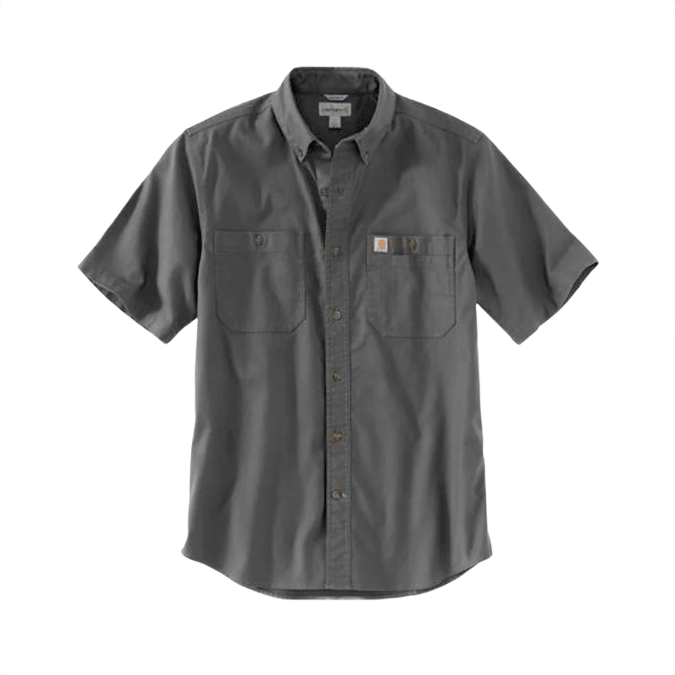Verified Carhartt Men’s XL Gravel Rugged Flex Canvas Short Sleeve Shirt First-Class