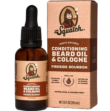 Specialty Dr. Squatch Fireside Bourbon Conditioning Beard Oil and Cologne 1 oz. Comfortable