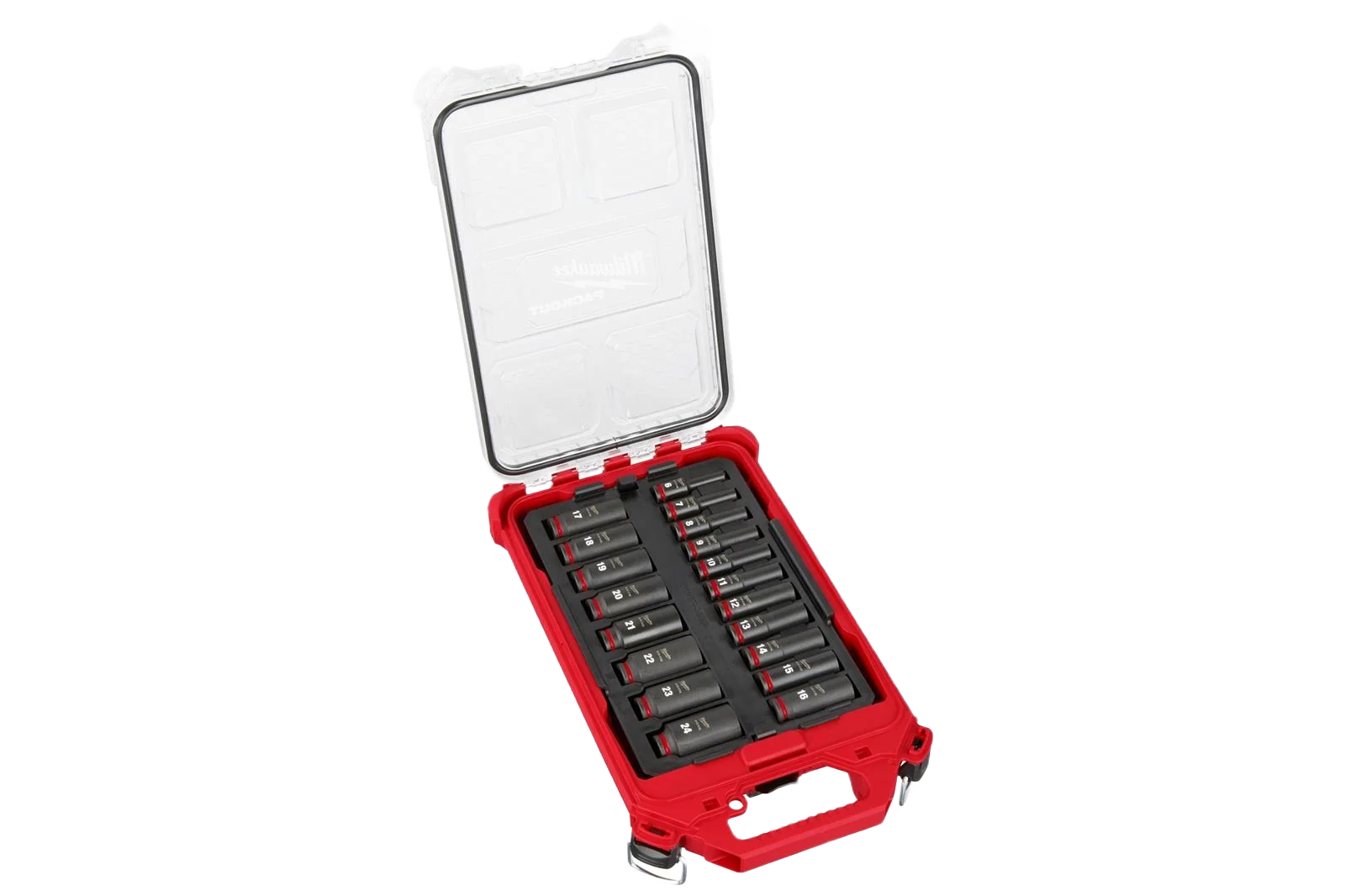 Environmentally Friendly Milwaukee 19PC SHOCKWAVE™ Impact Duty Socket 3 8 Drive MM Set with PACKOUT™ Genuine