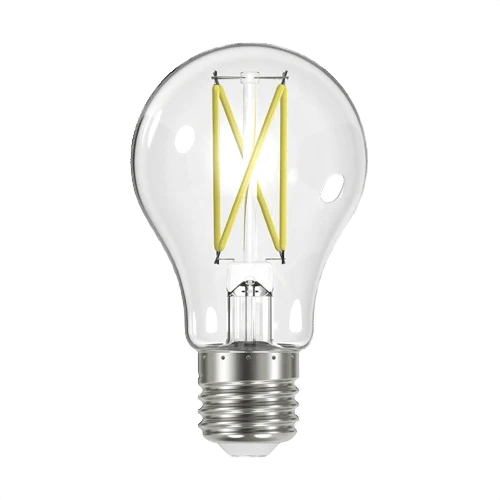 Dependable Satco 7 Watt A19 LED Clear Medium Base Light Bulb Eco-Friendly