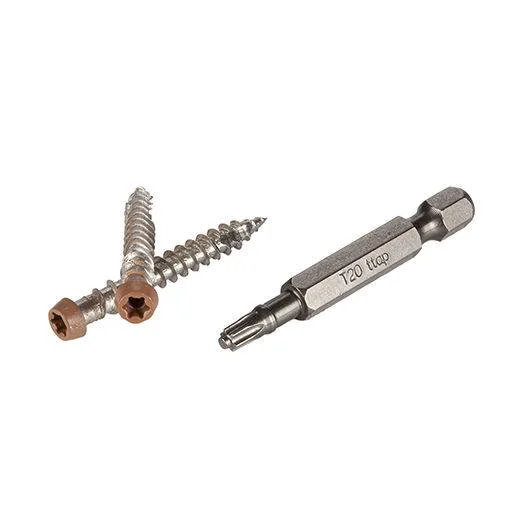 Trendy TimberTech 1-5 8 in. Tan TOPLoc® Fascia Screws for AZEK® 30 ln ft. High-Grade