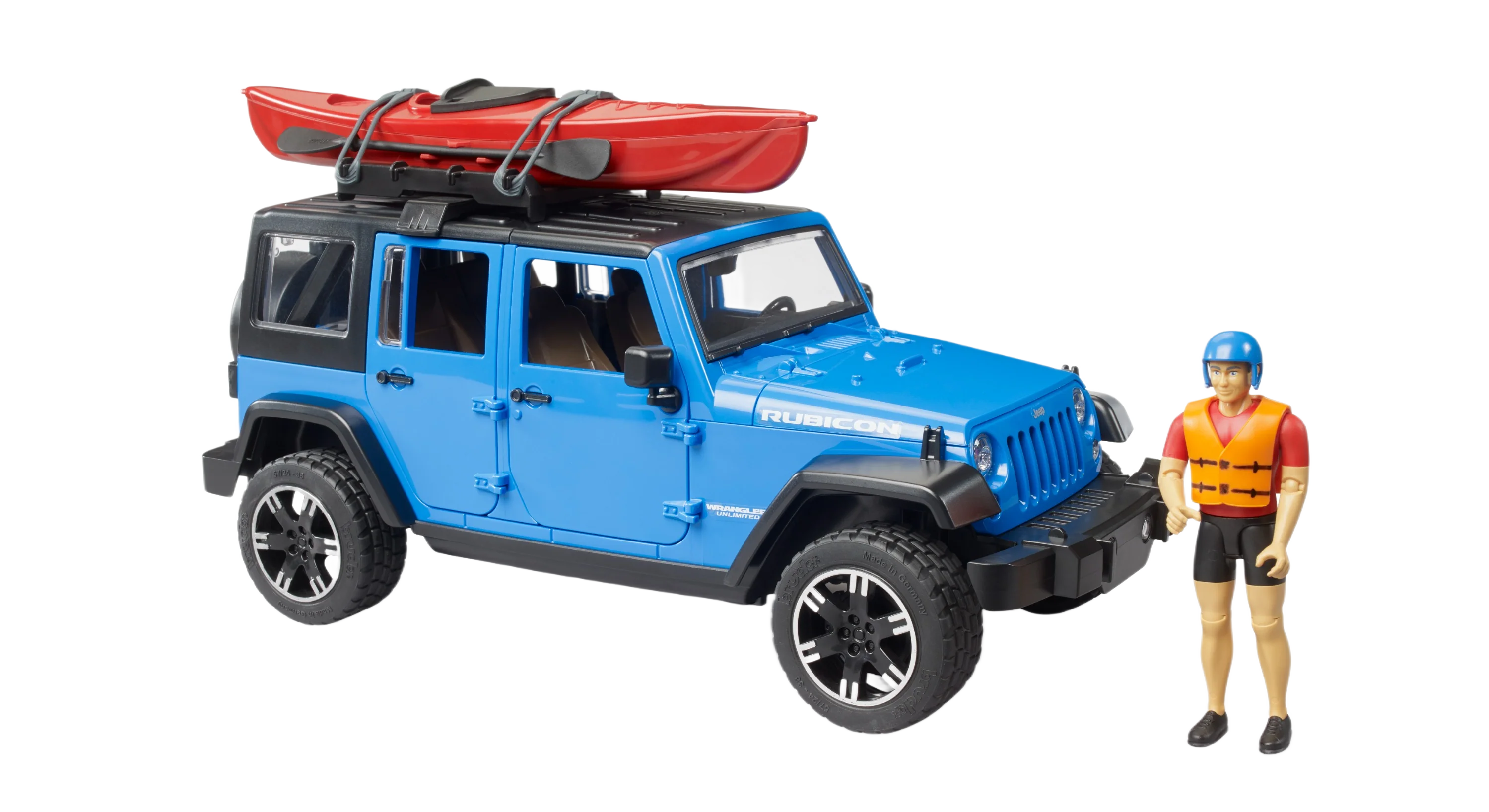 Effective Bruder Jeep Wrangler Rubicon With Kayak Pure