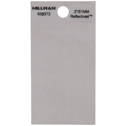 Effective Hillman 2 in. Black Silver Reflective Mylar Square Cut Sticker Blank Environmentally Friendly