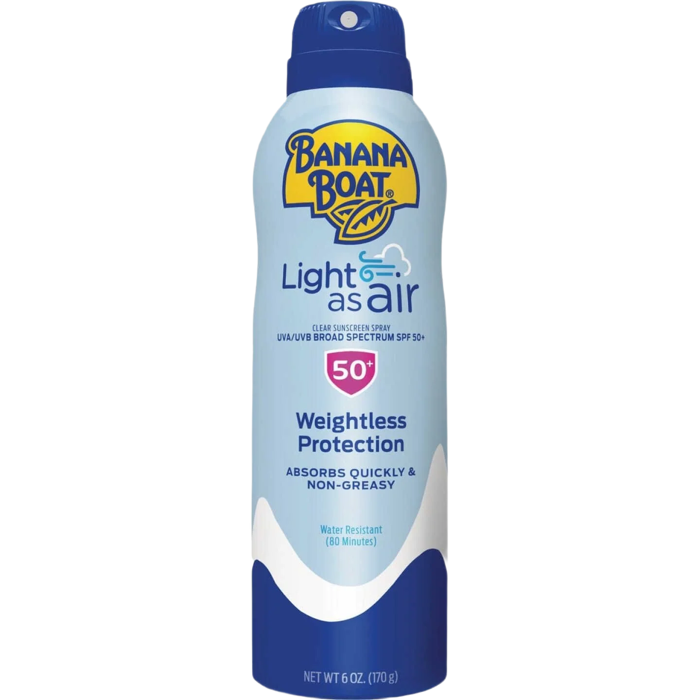 Fashionable Banana Boat Light as Air SPF 50 Sunscreen Spray 6 oz. Selected
