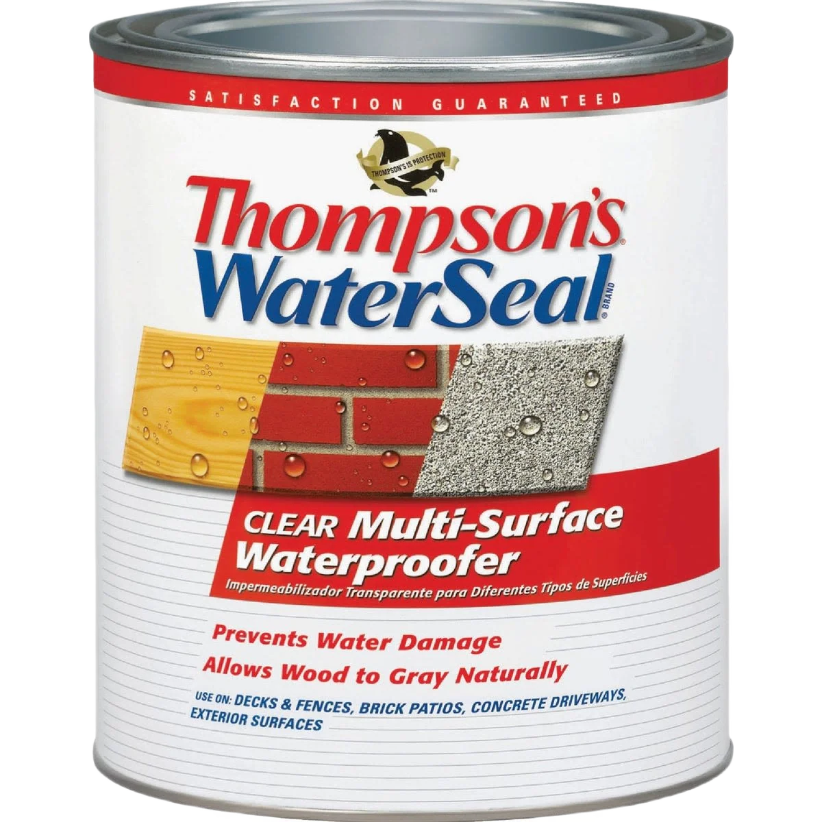 Environmentally Friendly Thompson’s Waterseal Clear VOC Multisurface Waterproofing Sealer Quart Authentic