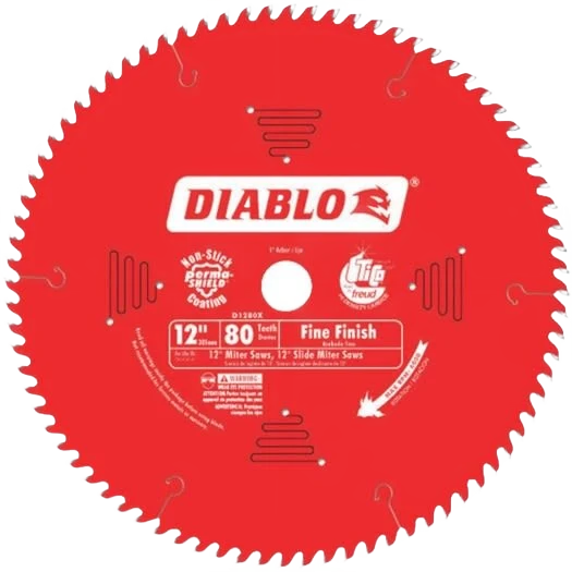 Genuine Diablo 12-In. 80-Tooth Fine Finish Saw Blade Innovative