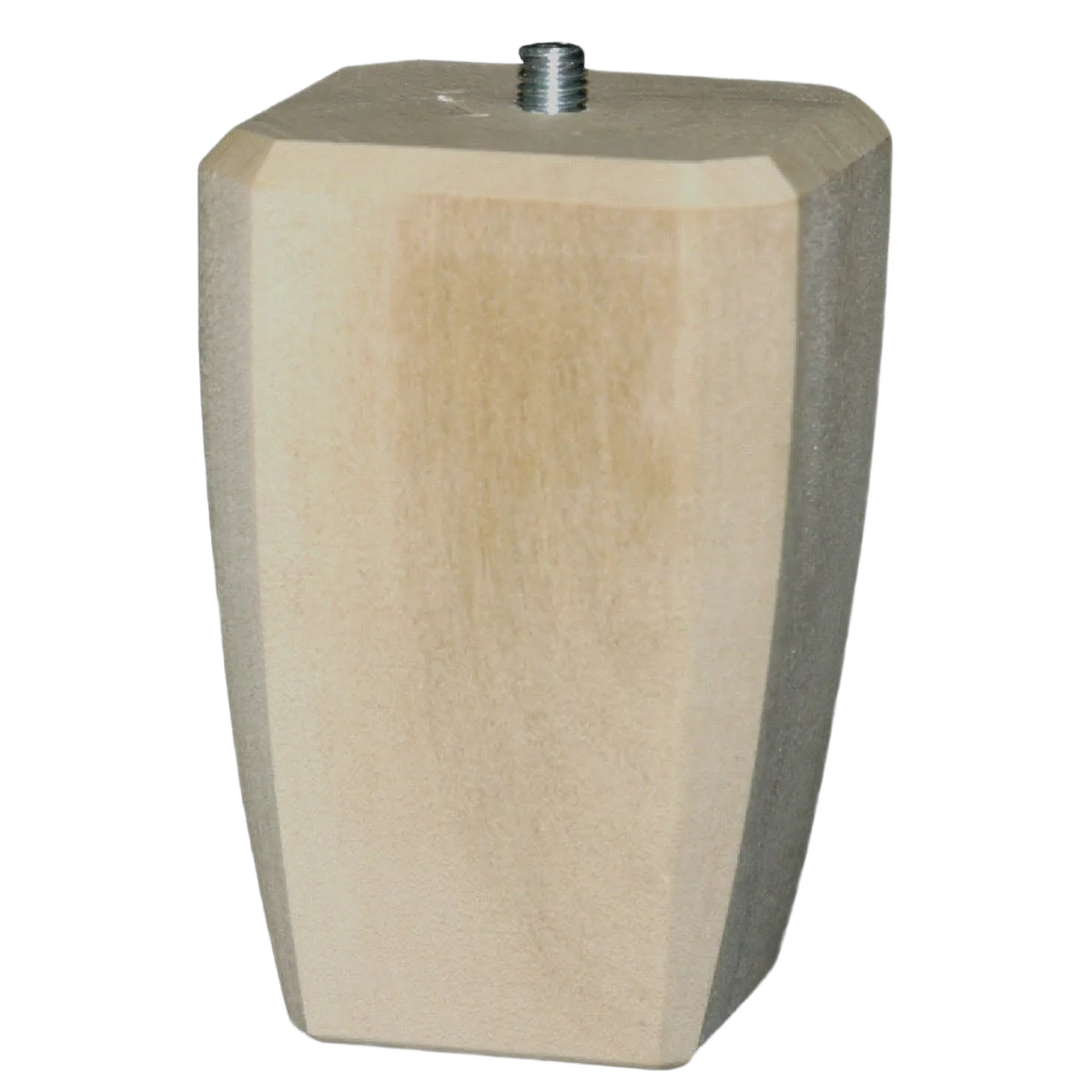 Durable Waddell 4 in. x 2-1 2 in. Square Taper Hardwood Bun Foot Safe