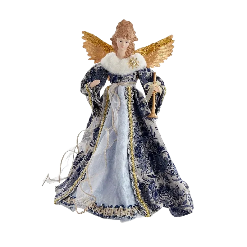 Relaxed Kurt S. Adler Indigo Blue Angel Tree Top 17 in. Effective
