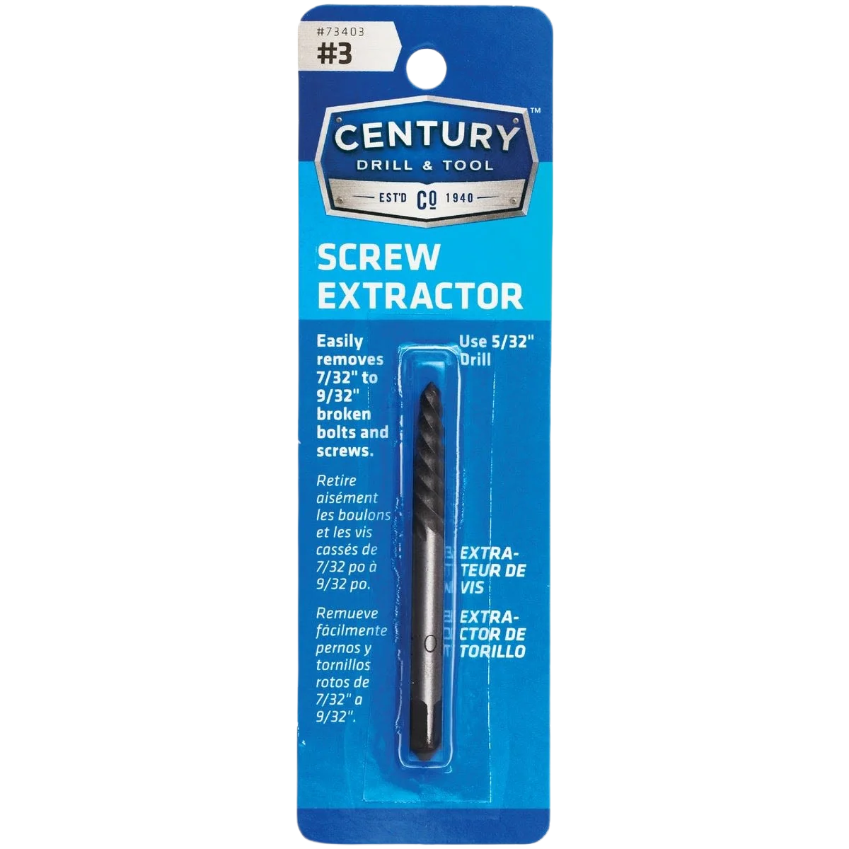 Durable Irwin 3 Spiral Flute Screw Extractor Detailed