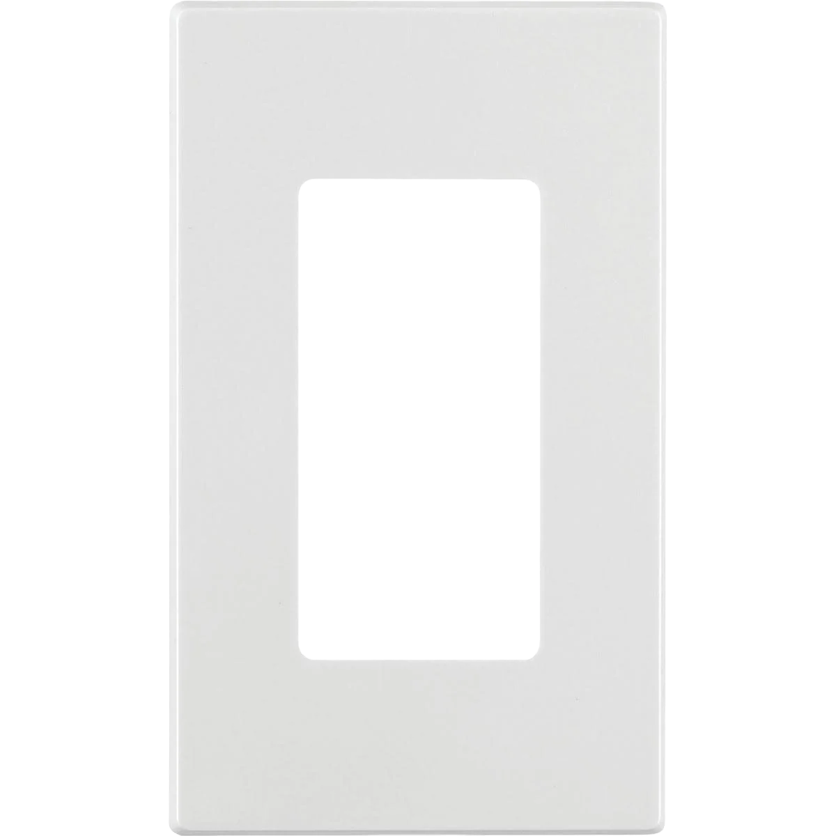 Secure Leviton Decora White 1-Gang Screwless Decorator Wall Plate High-End